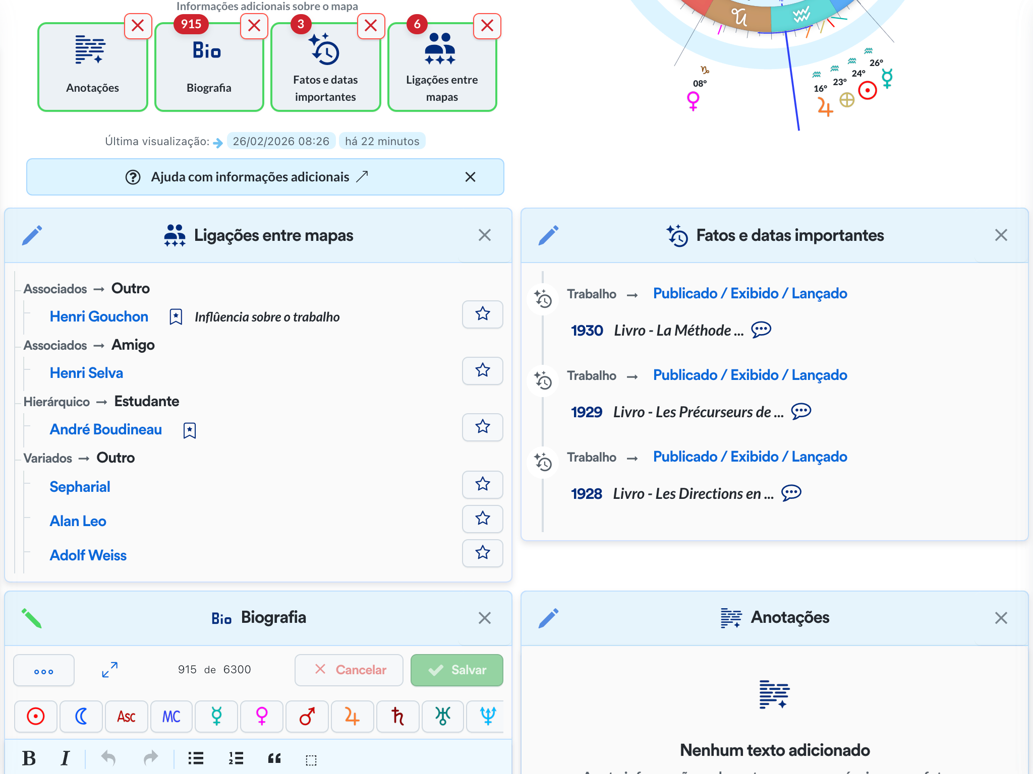 Mapa com informações adicionais